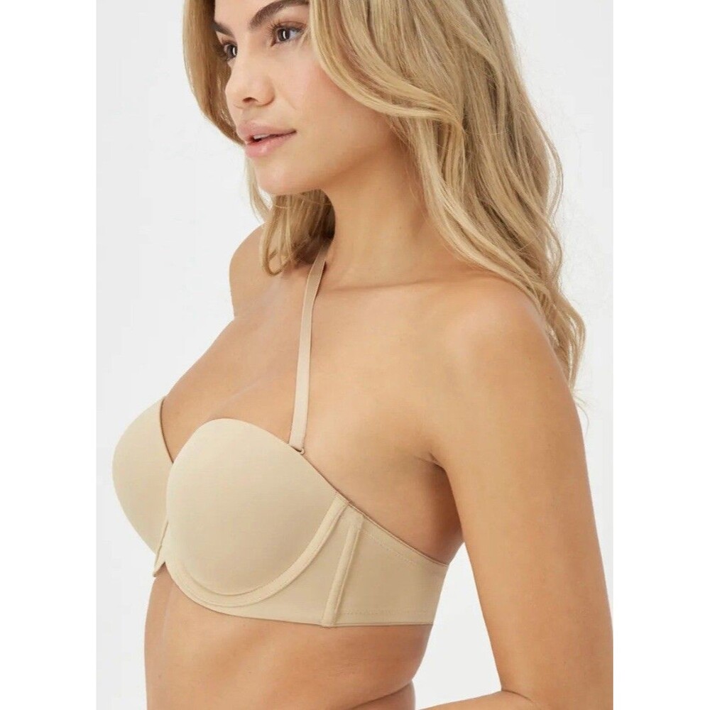 Maidenform Ultimate Stay Put Strapless Underwire Beige Bra #SE6990 Size 38B - Picture 11 of 11